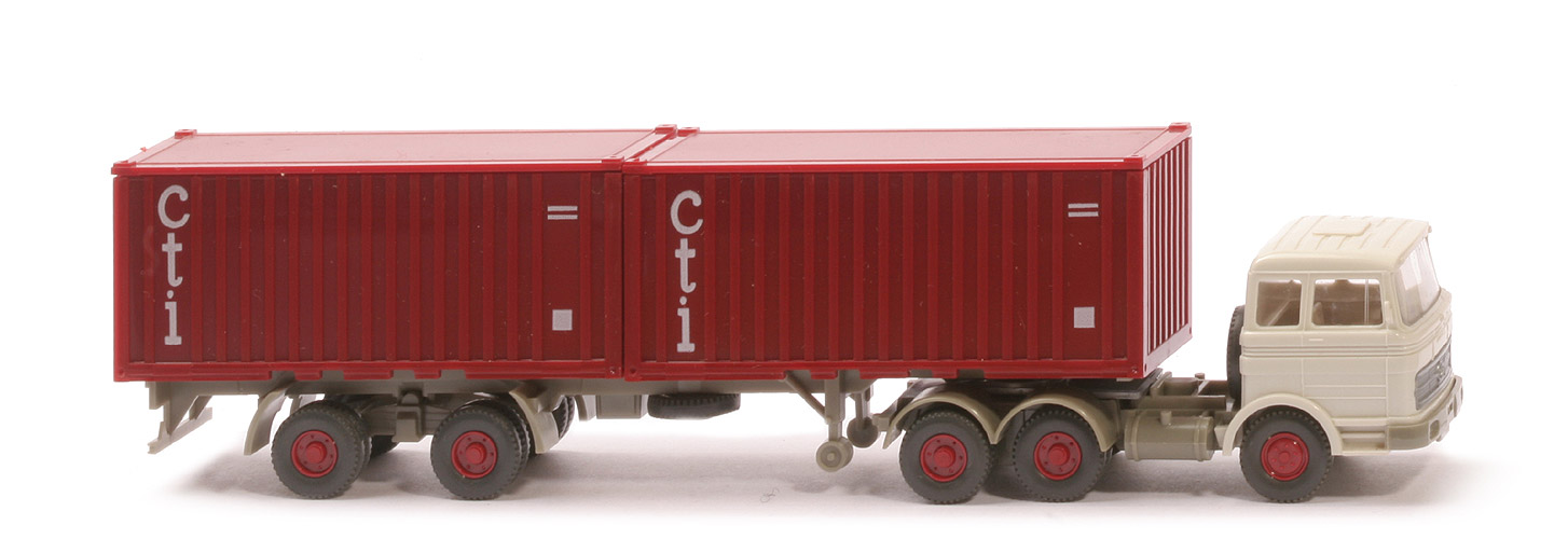 MB LPS 2223 Stahl-Container - cti mit Unterfahrschutz, FH grauweiß - 524/9b