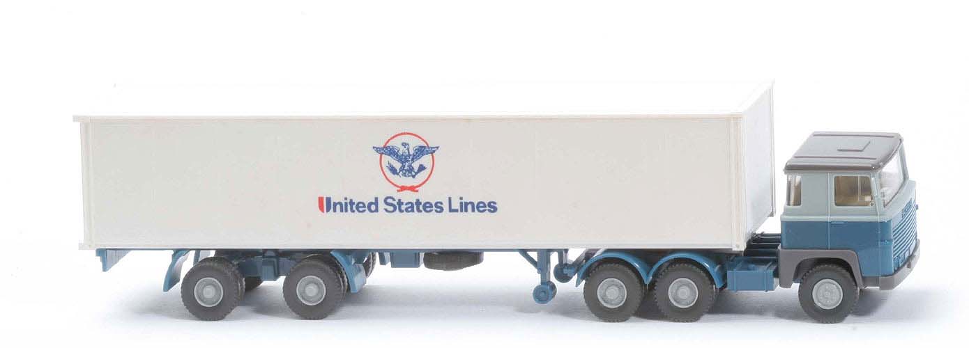 Scania 111  Container-Sattelzug - United States Lines - 520/41b