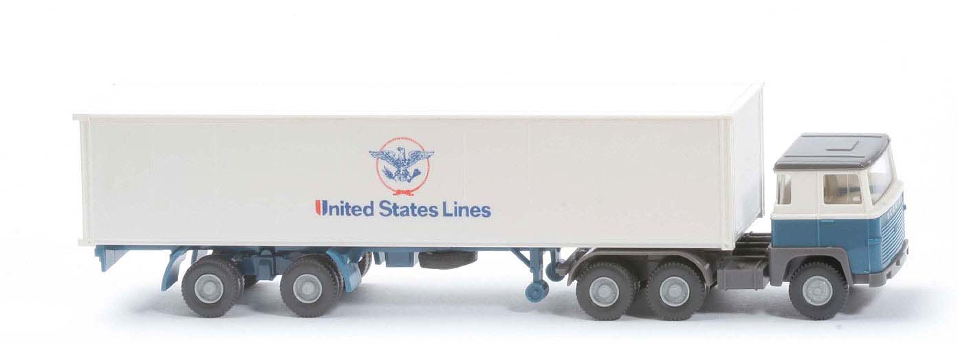 Scania 110  Container-Sattelzug - United States Lines - 520/35a