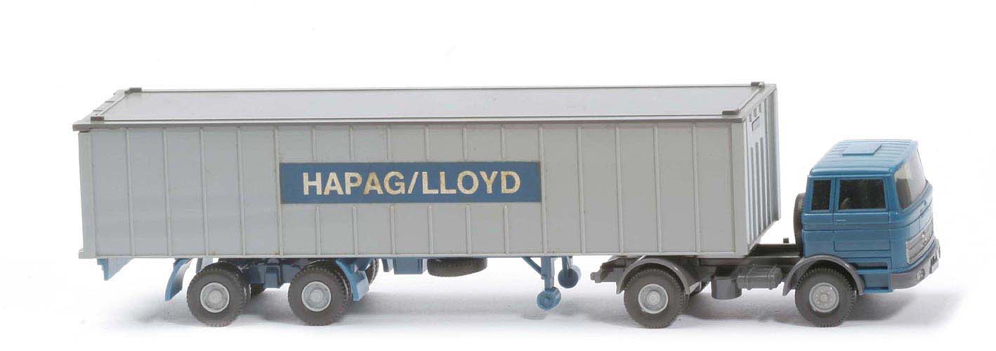 MB LPS 1620 Container-Sattelzug II - Hapag-Lloyd  azurblau / basaltgrau - 523/12a
