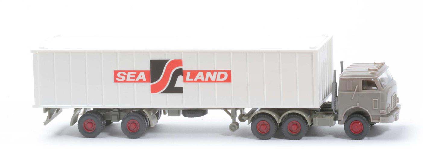 US-Zugmaschine Container-Sattelzug - Sealand, graubeige - 527/4 ?