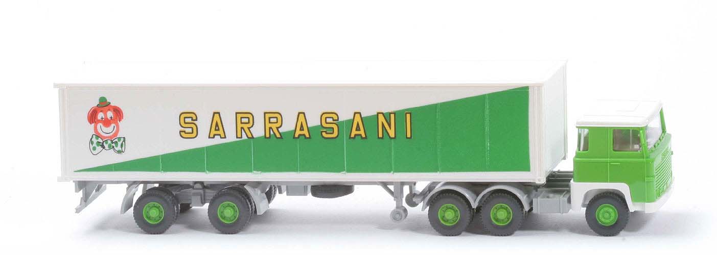 Scania 111  Container-Sattelzug - Zirkuswelt 2 - Sarrasani - 520a/2