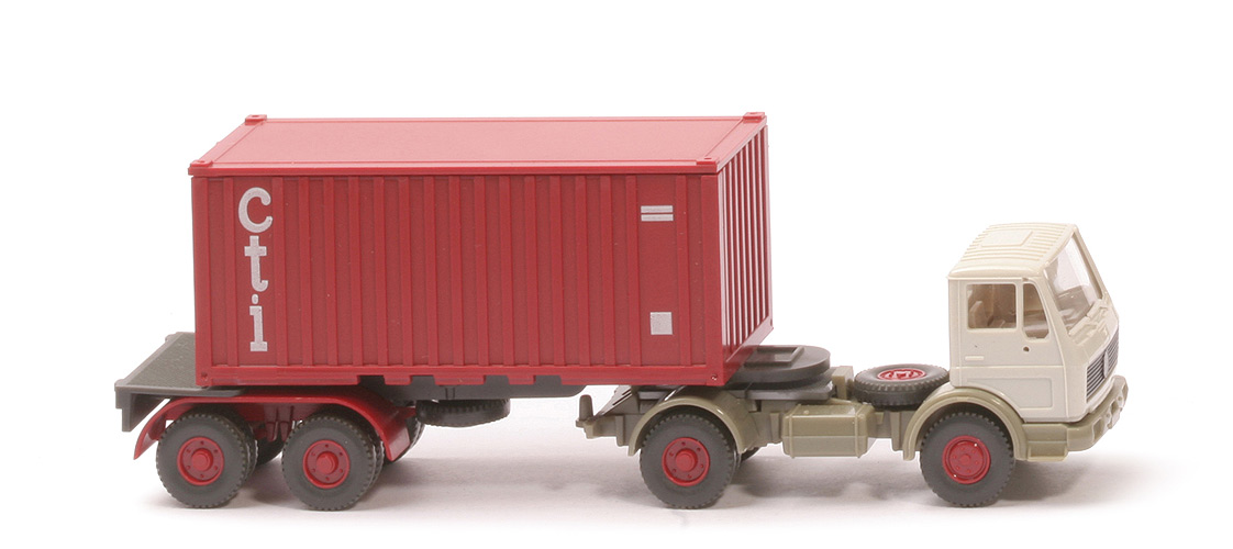 MB 1617 S Container-Sattelzug 20 ft - cti Stahlcontainer - 526/13