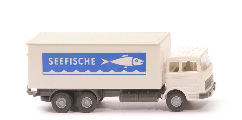 MB LP 2223 Koffer-LKW - Seefische, FH weiß, Dach grauweiß - 450/13f