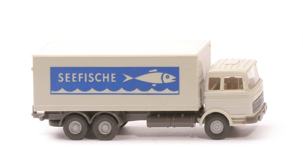 MB LP 2223 Koffer-LKW - Seefische, grauweiß, Dach weiß - 450/13i