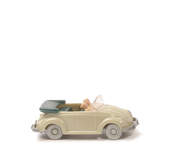VW Käfer Cabrio mit Hörnern - hellgelbgrau - 33/3 ?