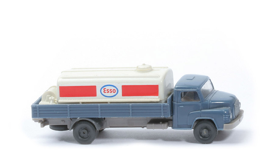 MAN 415 mit Öltank - taubenblau - hellgraubeige - 808/1f