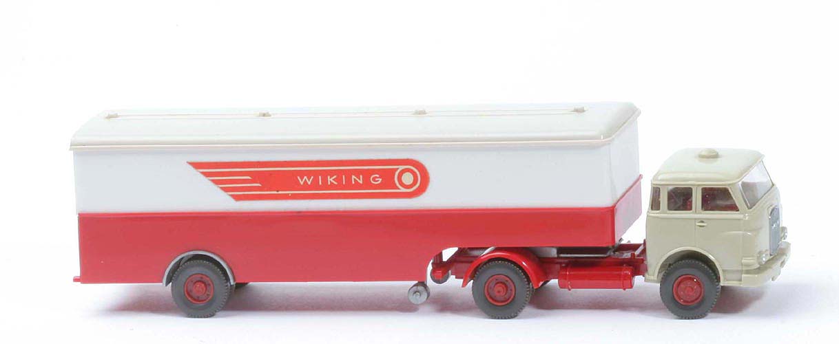 MAN 10.230 Koffer-Sattelzug - Wiking, Dach braunweiß - 513/6c