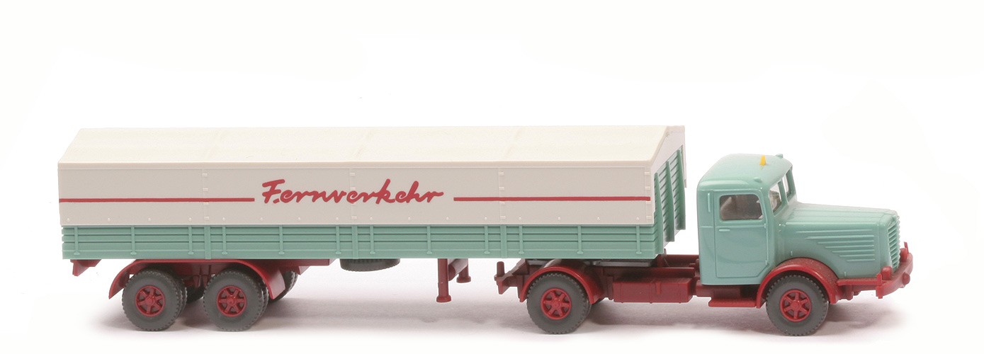 Büssing 8000 Typ 3, Pritschensattelzug - Fernverkehr - 890/9