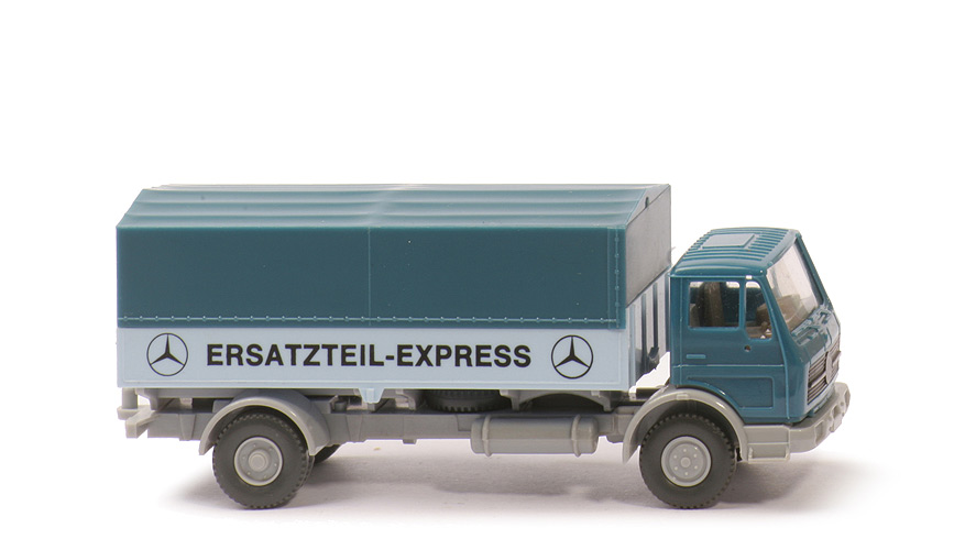 MB 1617, Ersatzteil-Express - CH silbergrau, PR ohne Schließung (Messemodell) - 420/Vors. B