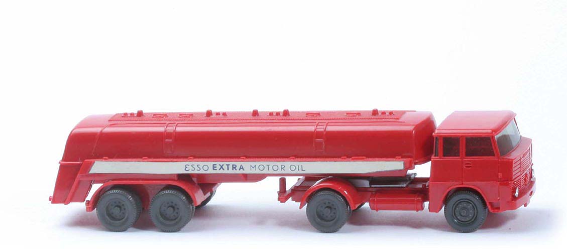Henschel HS 14 Esso Tank-Sattelzug - Bolzen dünn (silbern, eckig) - mit ZH - Räder anthrazit - 790/6