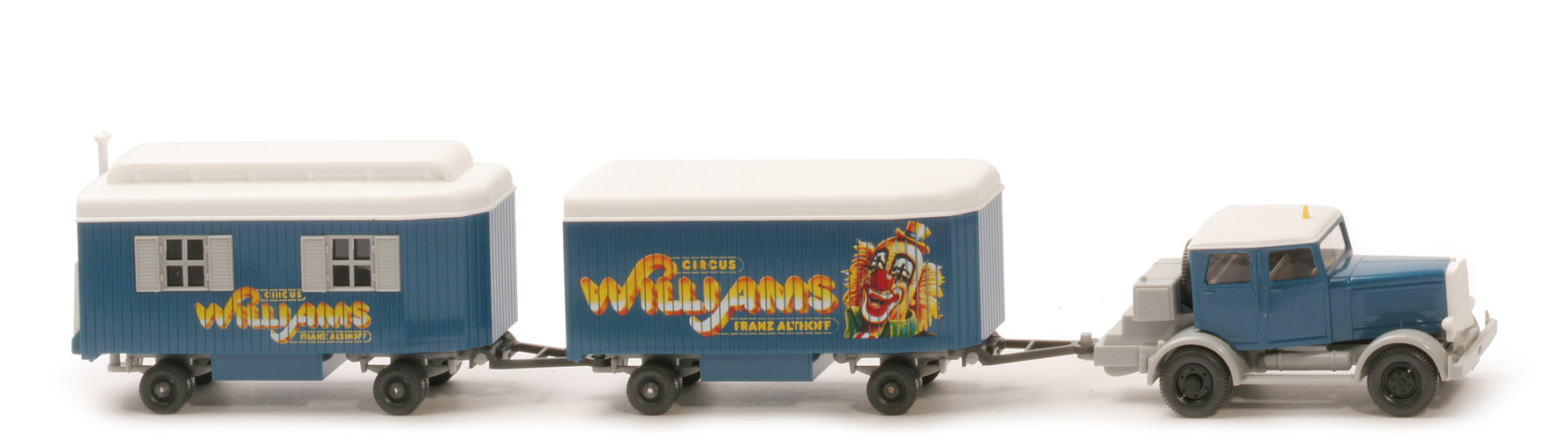 Hanomag ST 100 mit Zirkus-Anhängern - "Williams", capriblau/weiß/silbergrau - 853/2