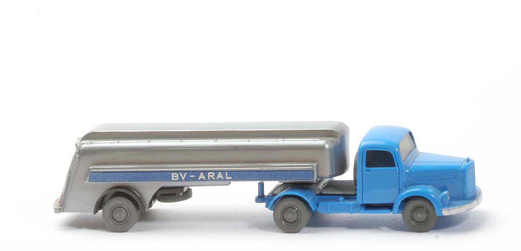 MB L 3500 S Alter Tanksattelzug - ARAL, ZM-Chassis himmelblau - 801/3