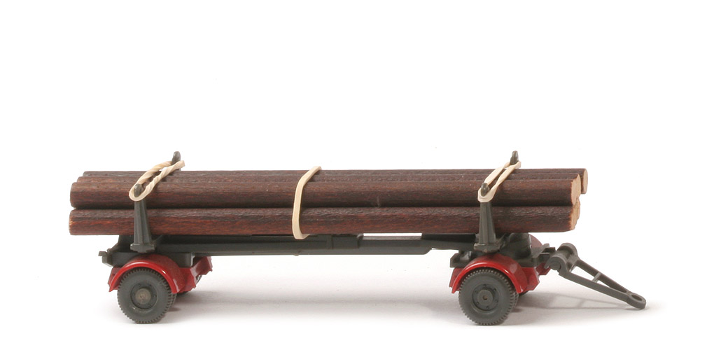 Langholzanhänger (Typ 2) - Kotflügel rubinrot, Aufbau anthrazit - 391/6a