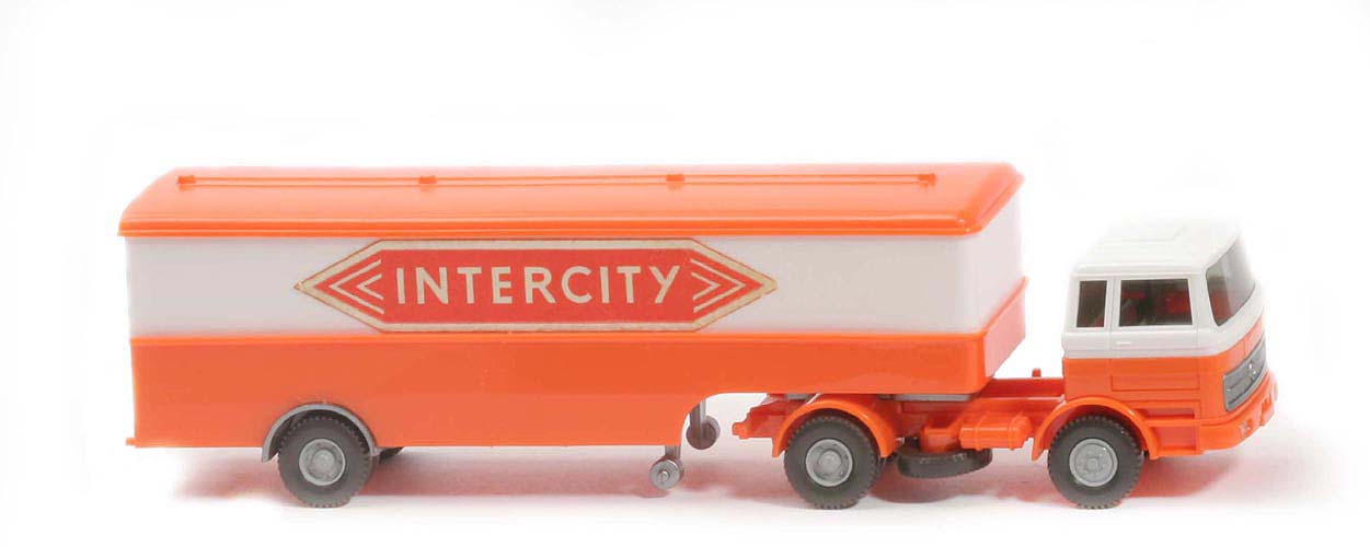 MB LPS 1620 Großer Koffer-Sattelzug - INTERCITY orange - 513/9c