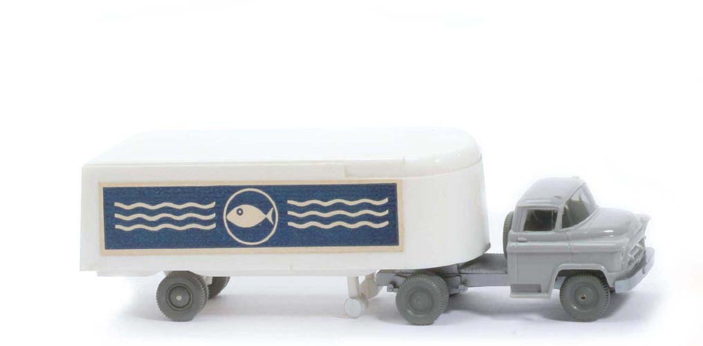 Chevrolet Kühlsattelzug - Fisch mit Welle, FH dunkelsilbergrau, Aufl. weiß - 521/3b