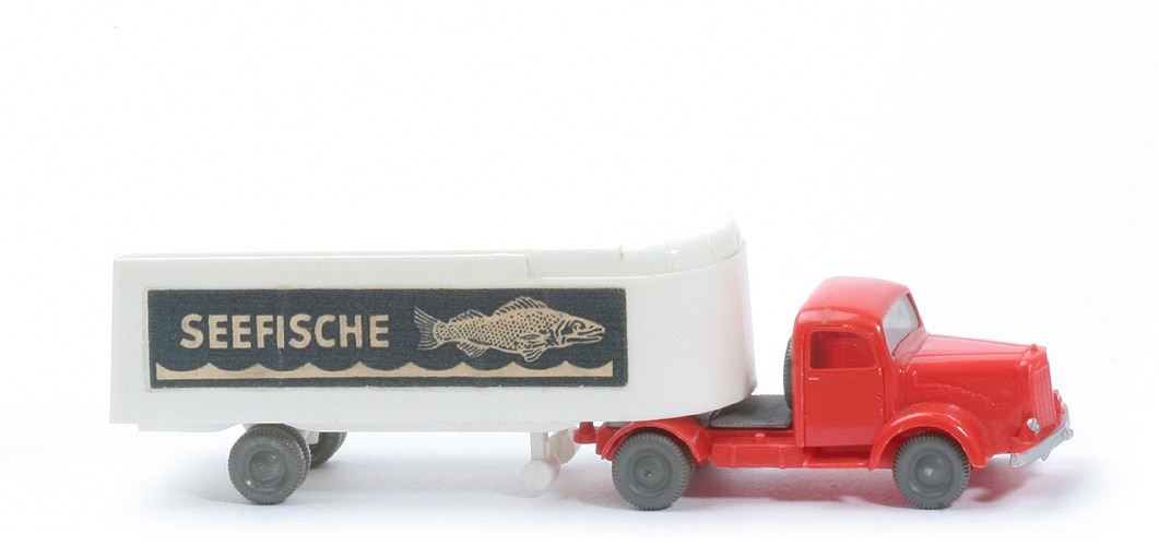 MB L 5000  S Alter Kühlsattelzug - Seefische alt - blassrot / weiß - 520/17c