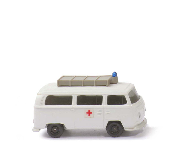 VW T2 Rotkreuz - weiß, Dachaufbau olivgrau, Rotkreuz Folie - 320/15a