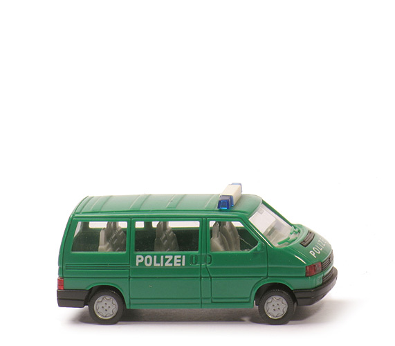 VW T4 Bus Polizei - grün, Druck seitlich - 109/2