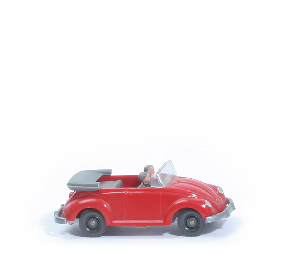 VW Käfer Cabrio mit Hörnern - rot, Ölwanne gerippt - 33/7f