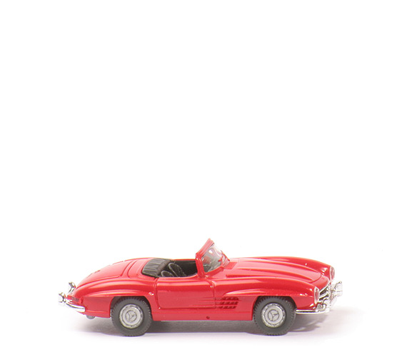 Mercedes 300 SL Roadster - rot, mit Radkappen - 834/1b