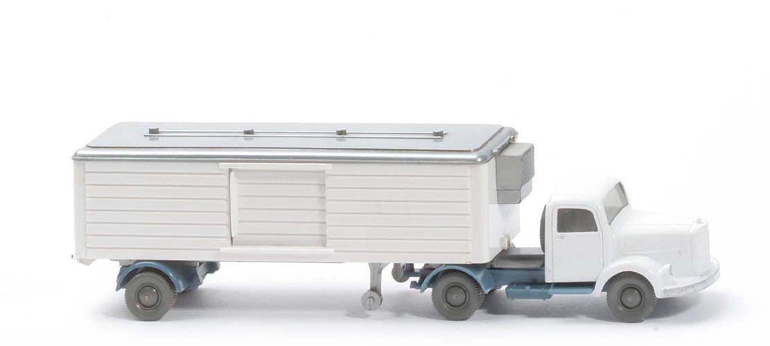 MB L 3500 S Kühlsattelzug Schiebetür - FH weiß - 520/28c