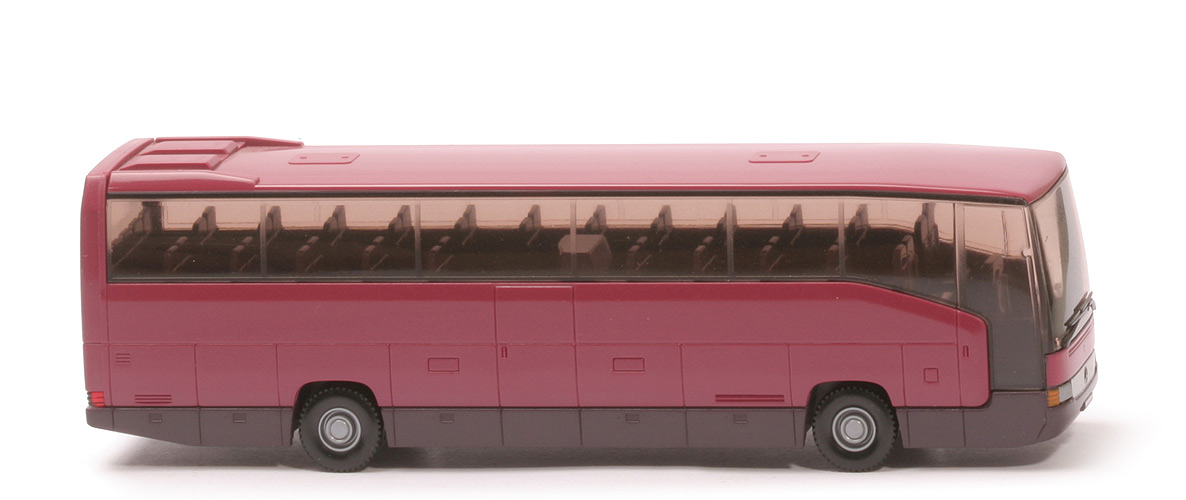 Reisebus MB O 404 RHD - unbeschriftet, violett/braunviolett - 714/2b