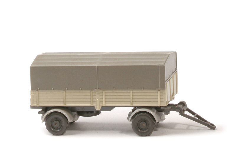 LKW-Anhänger (Typ 8) - PR hellgelbgrau, CH basaltgrau, Radläufe silbergrau, Räder 11 mm 6-Loch - 402/7?