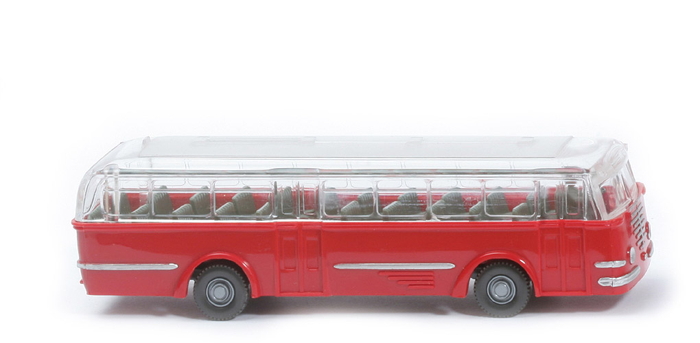 Büssing Trambus - mit Dachlüfter,  Chassis neu, rot - 720/7a