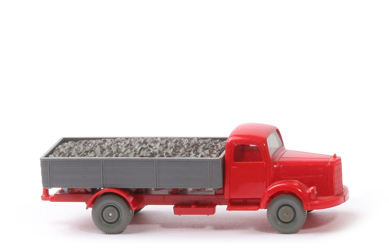 MB L 3500 Pritsche mit Kohlenladung - FH rot / PR basaltgrau / CH rot - 430/14f