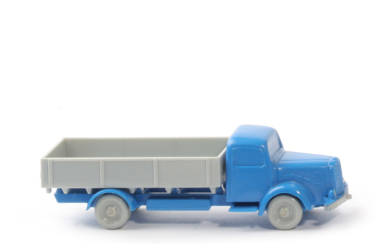 MB L 5000  uv Pritschen-LKW - FH, CH, himmelblau, PR grau - 430/6k