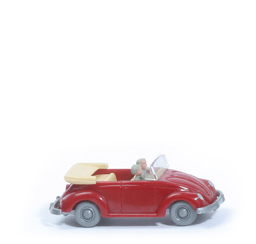 VW Käfer Cabrio mit Hörnern - weinrot - 33/6z6