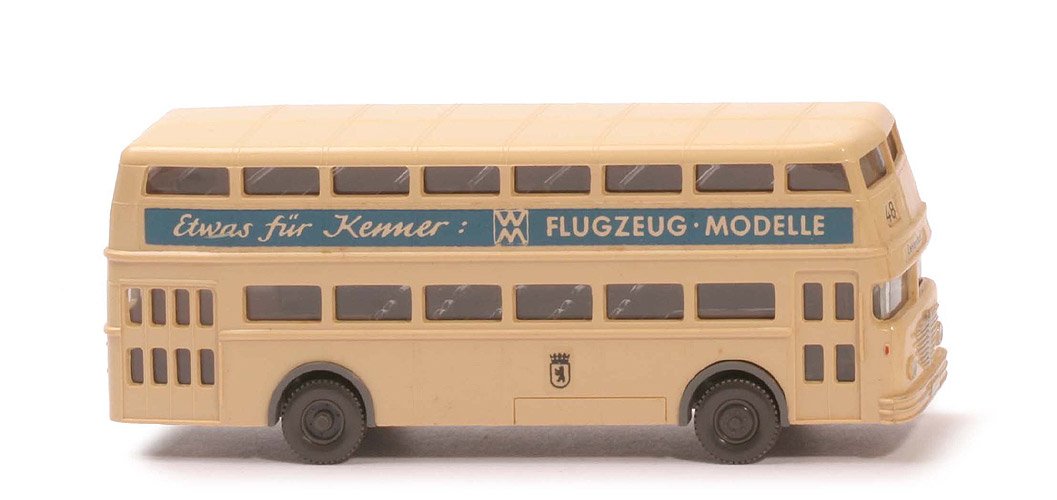 Büssing D2U geschlossen Flugzeug-Modelle - Linie 48 (Zehlendorf) - 722/6d