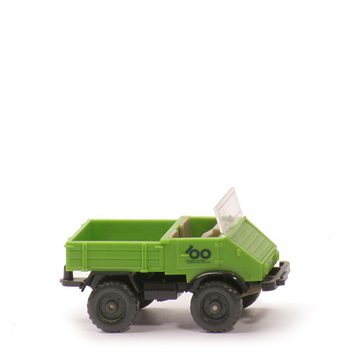 Unimog offen (1986) - Aufbau gelbgrün, CH schwarz, Kardan schwarz - Mercedes (28) 1