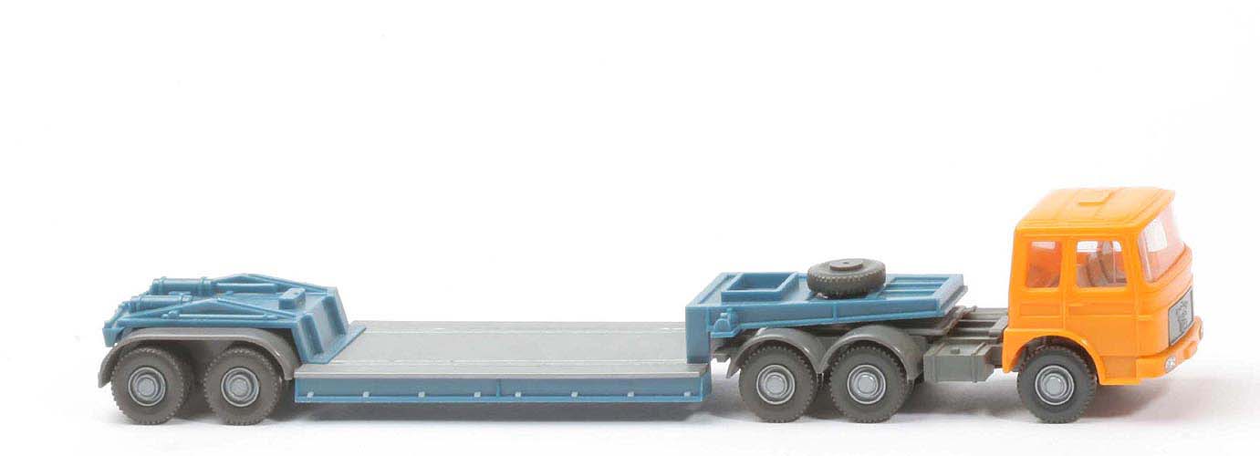 MAN Büssing 22.321 Tiefladesattelzug - FH hellorangegelb, o. Warnlicht - MAN (13) d