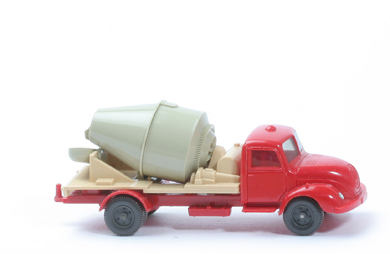 Magirus S 3500 Betontransporter - m. Lüfter, Tr. grünlichbeige, Aufb. hellbeige - 532/8b
