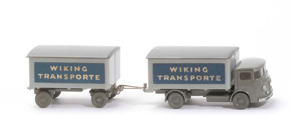 Büssing 4500 Koffer-LKW - Wiking Transporte, betongrau - 540/16