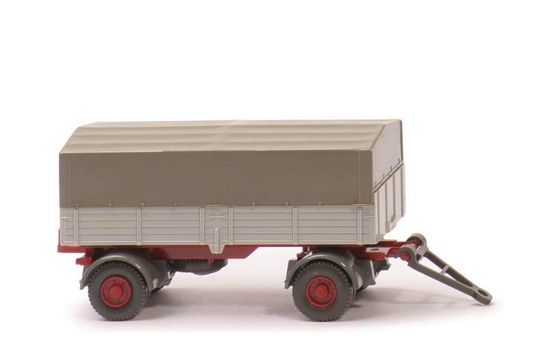 LKW-Anhänger (Typ 8) - PR silbergrau, CH weinrot, Radläufe basaltgrau, Räder 12 mm - 402/8 ?