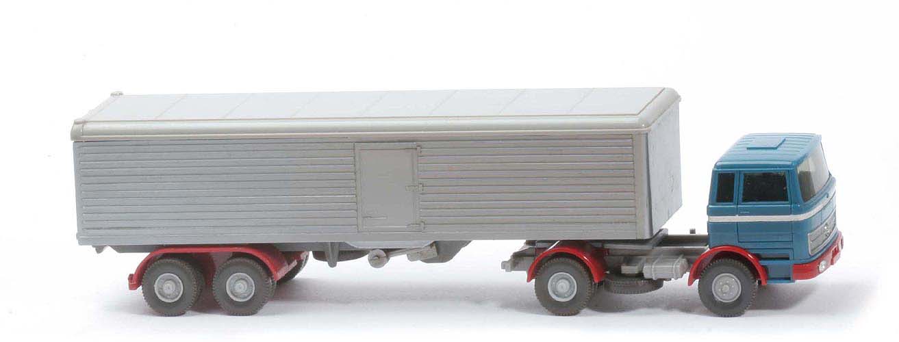 MB LPS 1620 Großraum-Sattelzug - azurblau / Kotfl. weinrot - 524/1a - ?