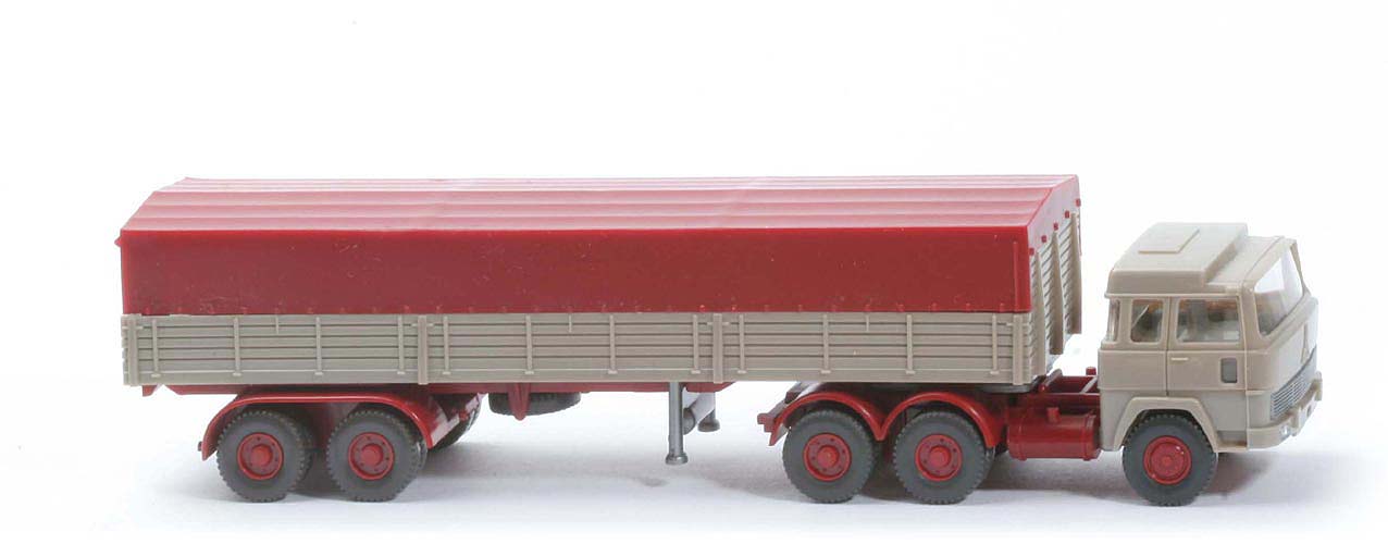 Magirus 235 D Pritschen-Sattelzug - Aufbau graubeige - 516/4b