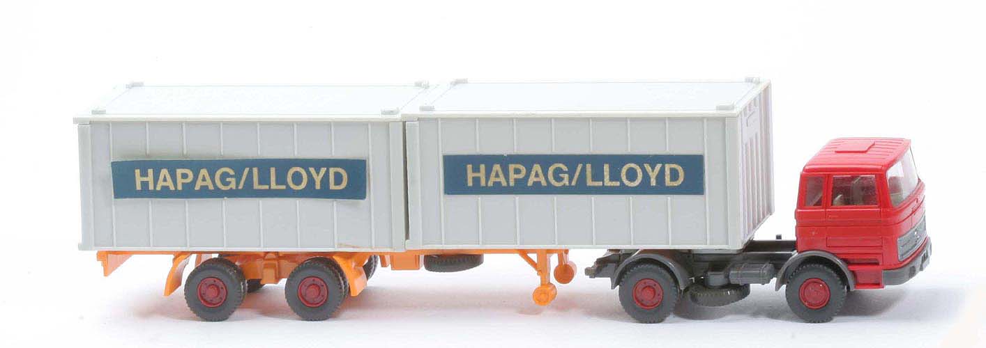 MB LPS 1620 Container-Sattelzug - Hapag-Lloyd rot / rot / basaltgrau - Hapag-Lloyd 5?