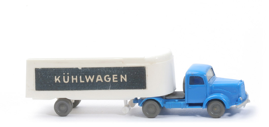 MB L 5000 S Alter Kühlsattelzug - Kühlwagen - himmelblau / weiß - 520/14b