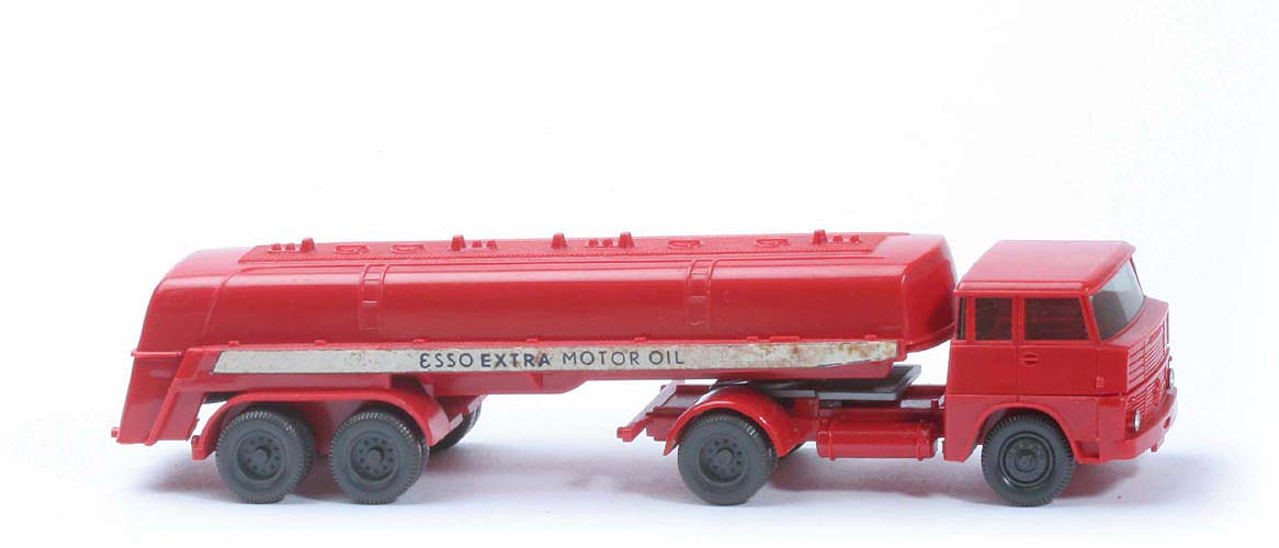 Henschel HS 14 Esso Tank-Sattelzug - Bolzen dünn (integriert) - ohne ZH - Räder anthrazit - Fläche geriffelt - 790/7