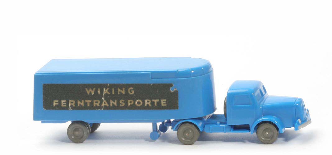 Henschel Alter Kühlsattelzug - Ferntransporte, ZM himmelblau, Aufl. himmelblau - 520/10e