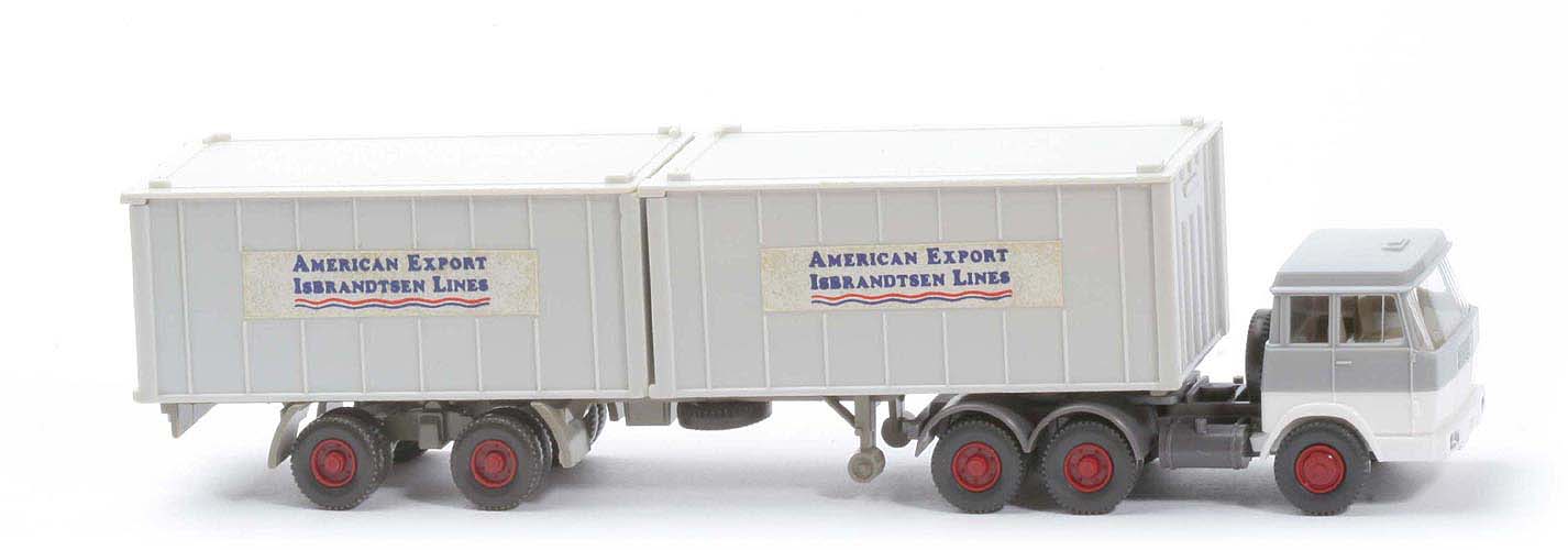 Hanomag-Henschel Container-Sattelzug - American Export, 2 x 20 ft  altweiß - 521/9a ?