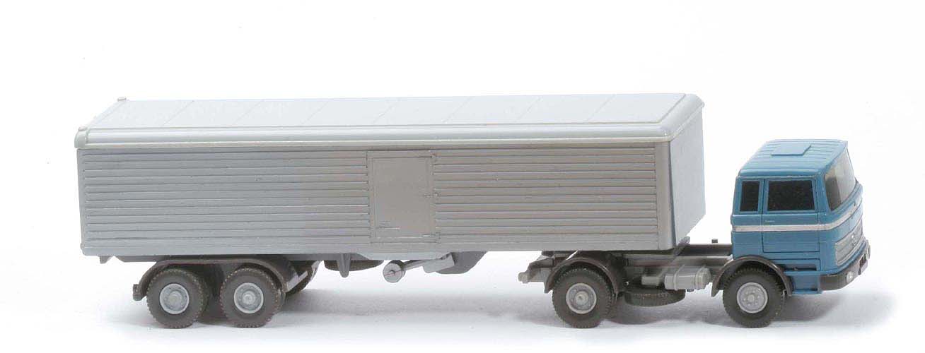 MB LPS 1620 Großraum-Sattelzug - Stütze bewegl. - hellazurblau /  anthrazit - 524/1b - cc