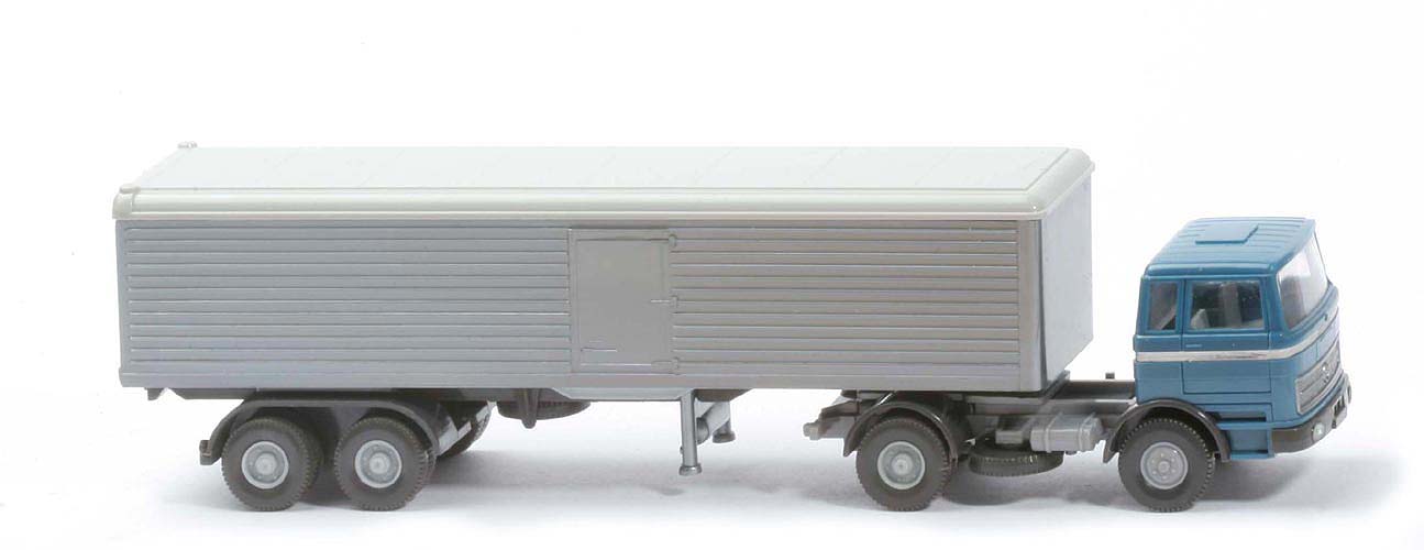 MB LPS 1620 Großraum-Sattelzug - Stütze starr - azurblau /hellazurblau - 524/2 -? - ee