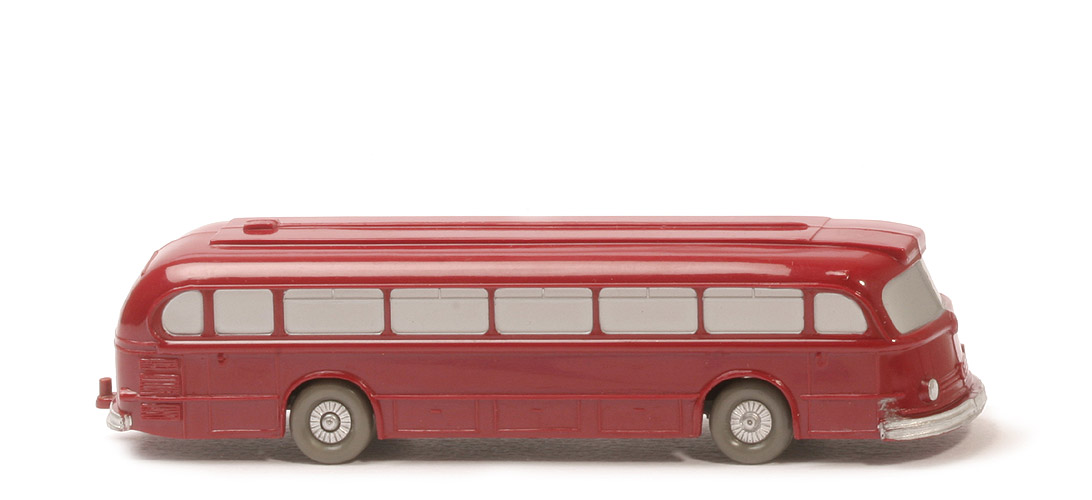 MB Pullman Bus uv - weinrot, Boden Struktur, m. Zugh., o. Brücke - 700/9b