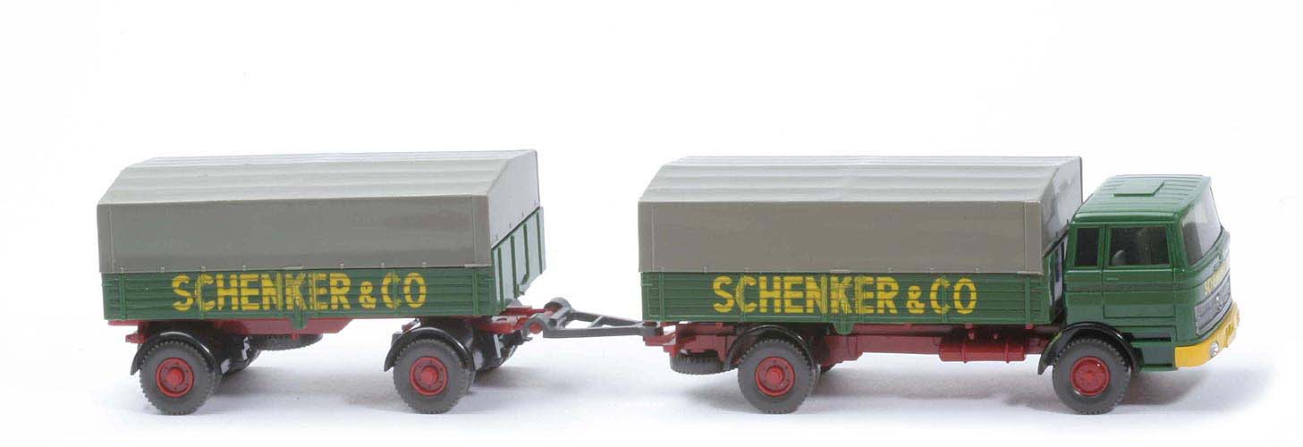 MB LP 1620 Lastzug - SCHENKER laubgrün / hellbraunrot - 435a/1