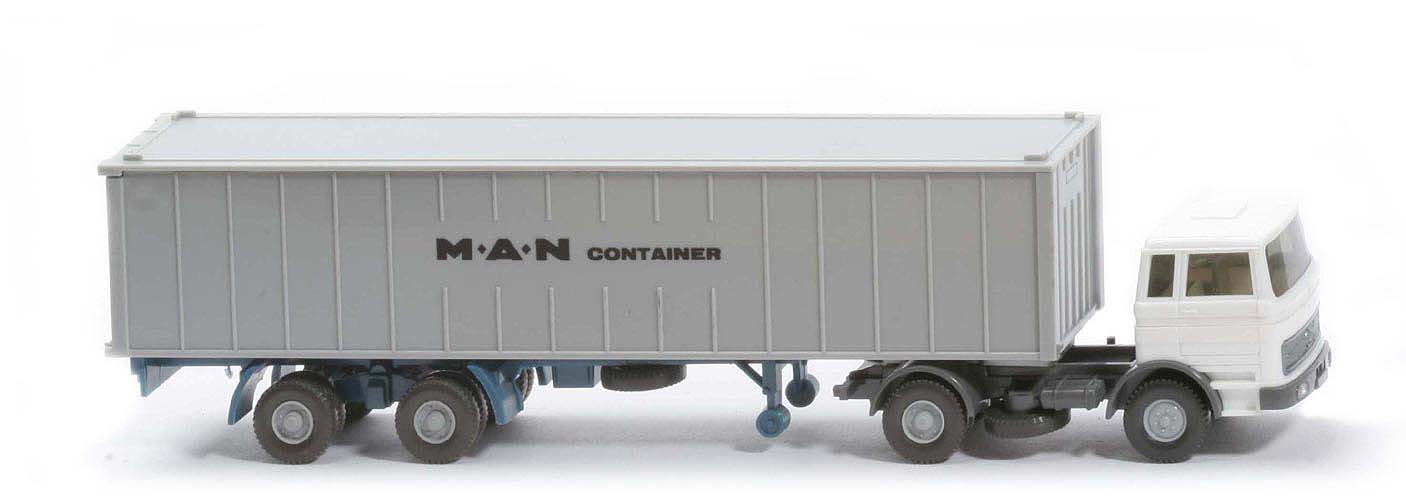 MB LPS 1620 Container-Sattelzug II - MAN Container  weiß / basaltgrau - 523/13c?